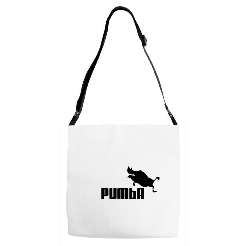 Pumba Black Logo Adjustable Strap Totes