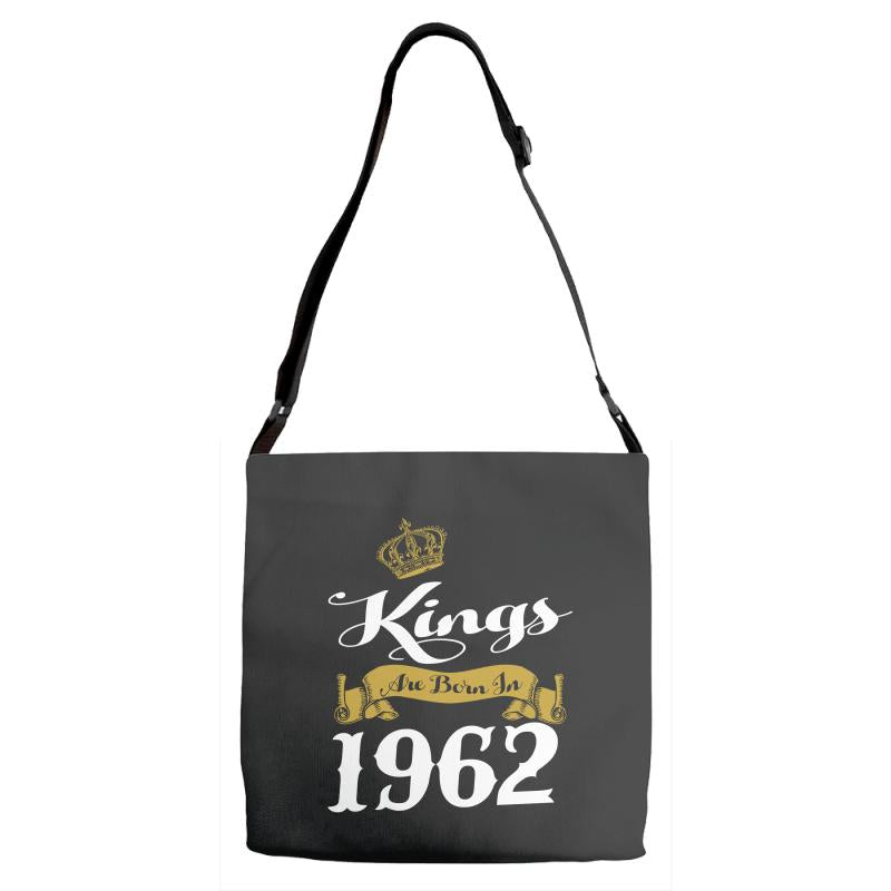 kings are born in 1962 Adjustable Strap Totes