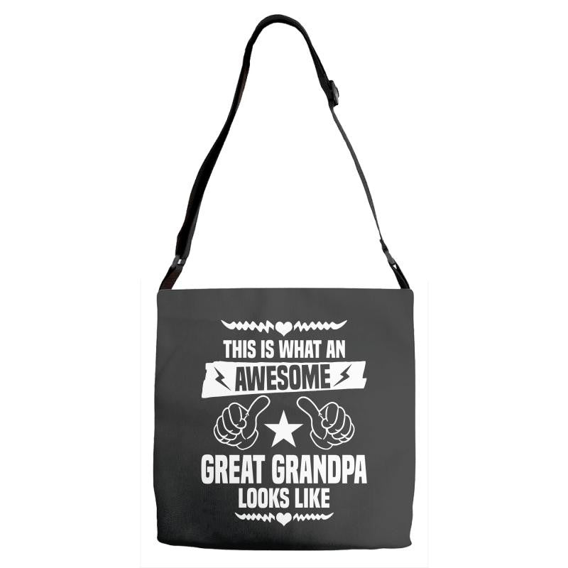 Awesome Great Grandpa Looks Like Adjustable Strap Totes