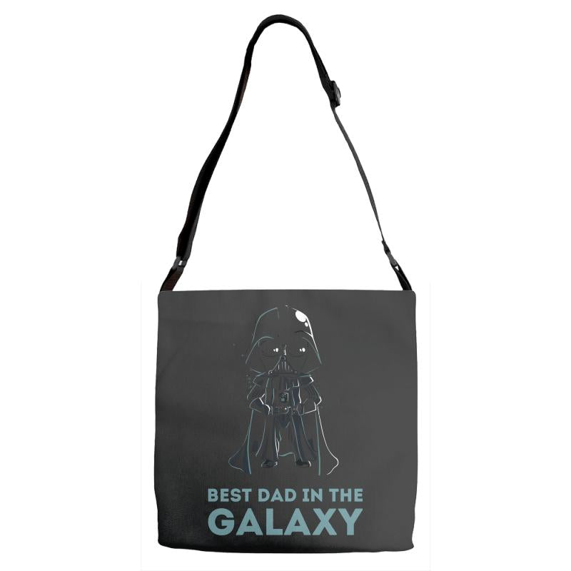 best dad in the galaxy Adjustable Strap Totes