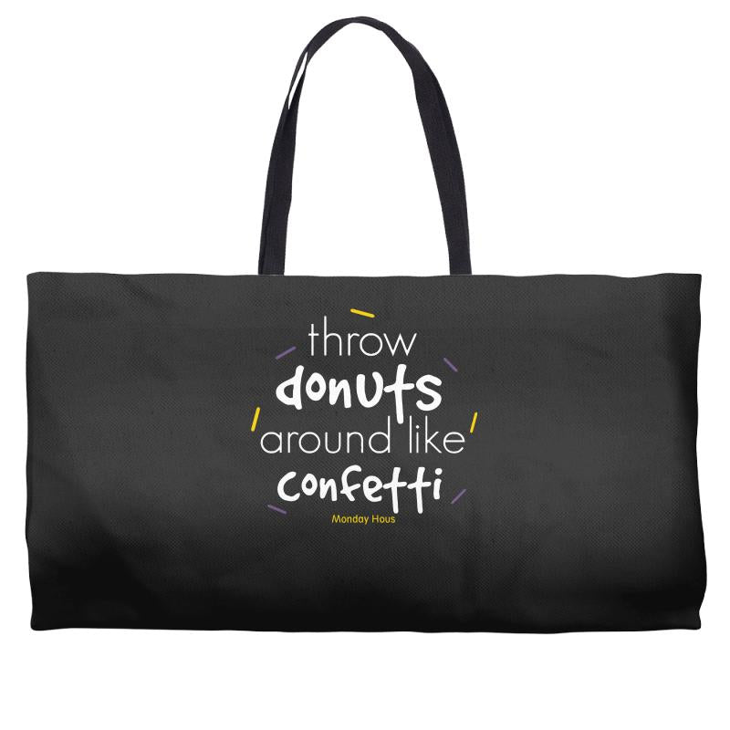 throw donuts Weekender Totes