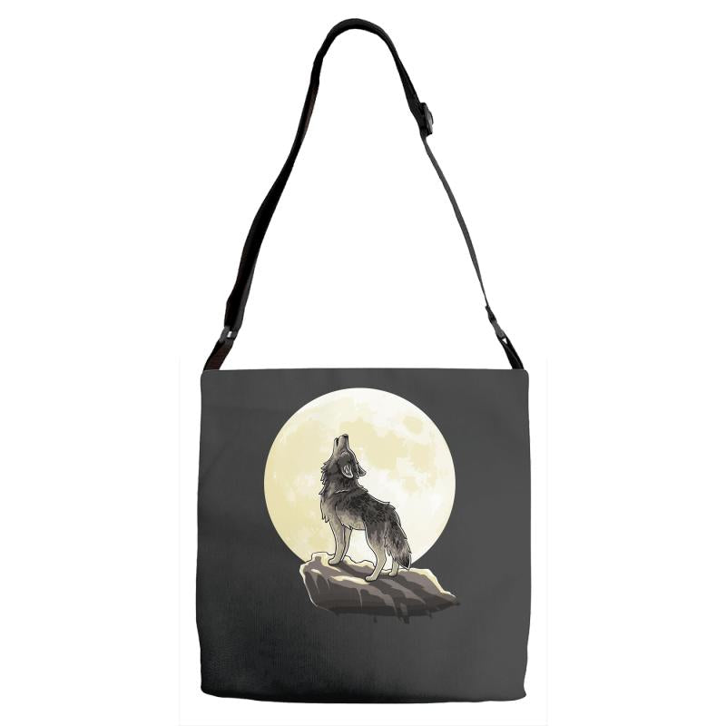 howl at the moon Adjustable Strap Totes