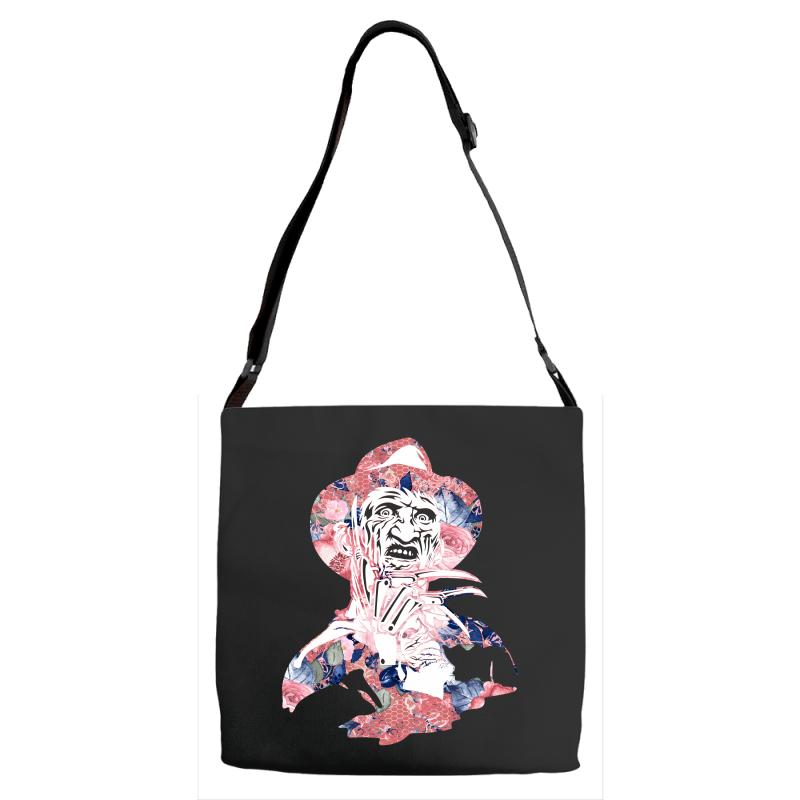 freddy krueger floral Adjustable Strap Totes