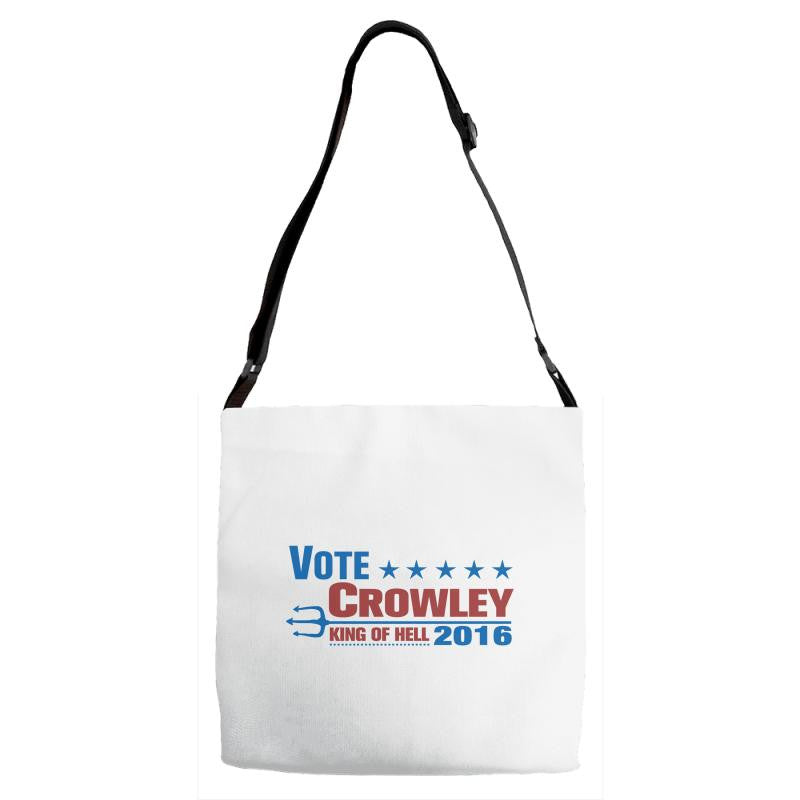 Vote Crowley - King Of Hell Adjustable Strap Totes