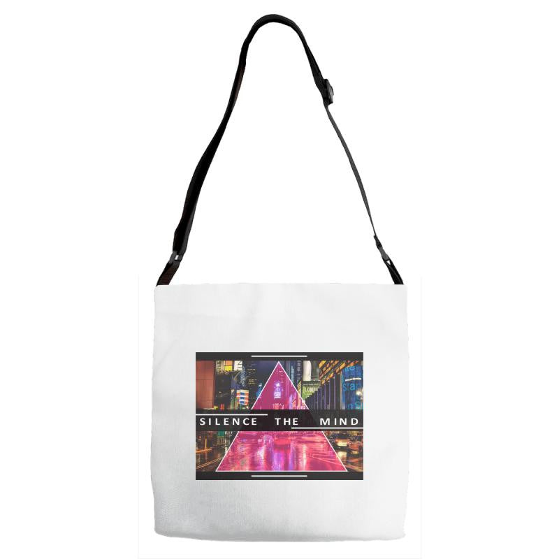 silence the mind Adjustable Strap Totes