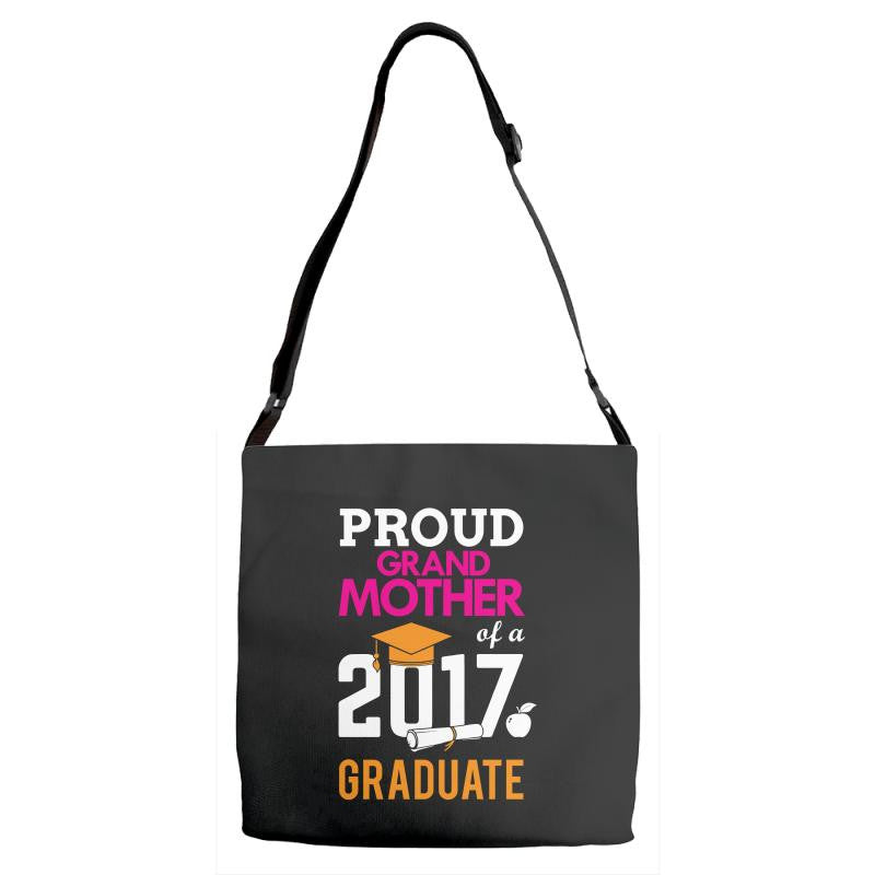 Class of 2017 Proud GrandMother Graduation Adjustable Strap Totes