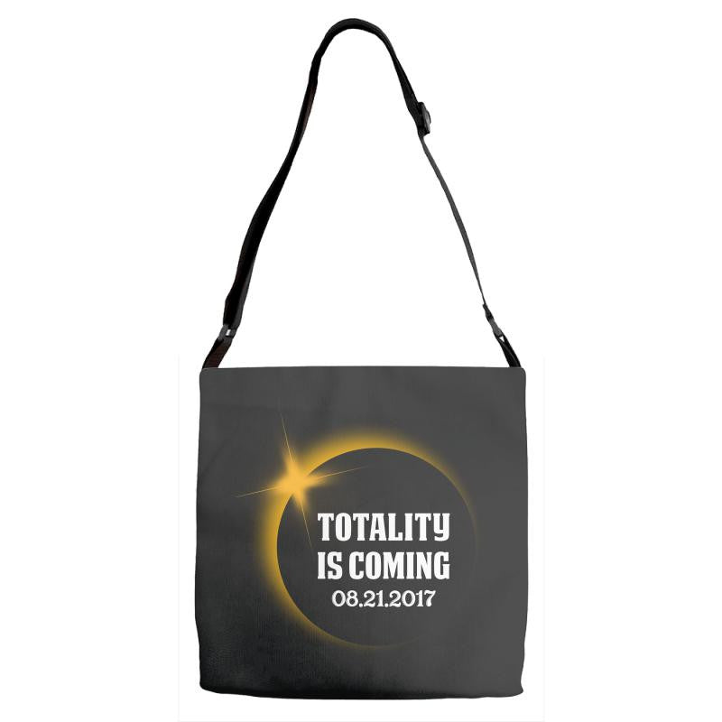 totality is coming 2400x3200 Adjustable Strap Totes