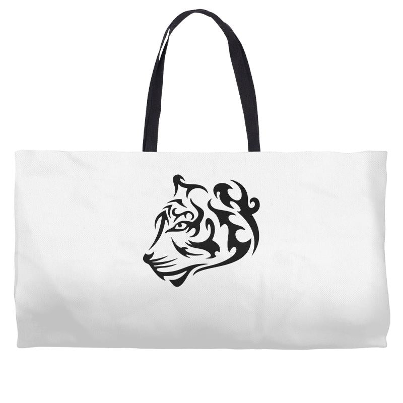 tribal tiger Weekender Totes