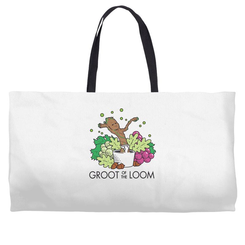 groot of the loom Weekender Totes