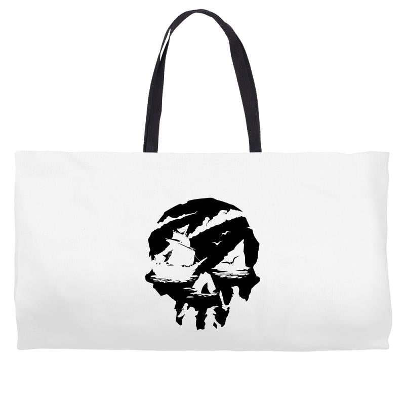 sea of theives skull Black Logo Weekender Totes