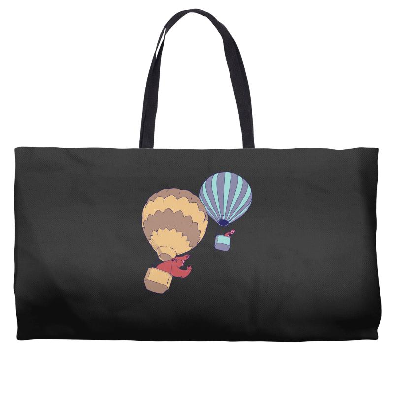 hot bear balloon Weekender Totes