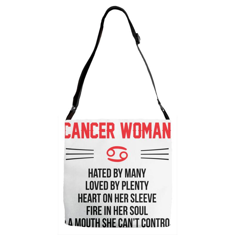 Cancer Woman Adjustable Strap Totes