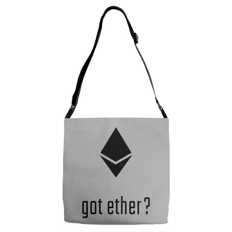 got ether ? Adjustable Strap Totes