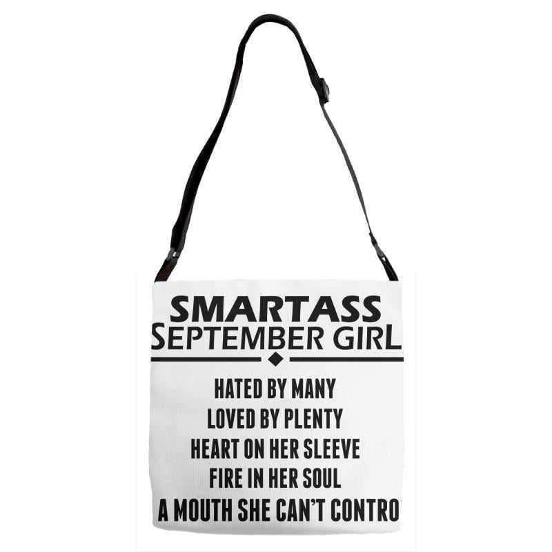 Smartass September Girl Adjustable Strap Totes