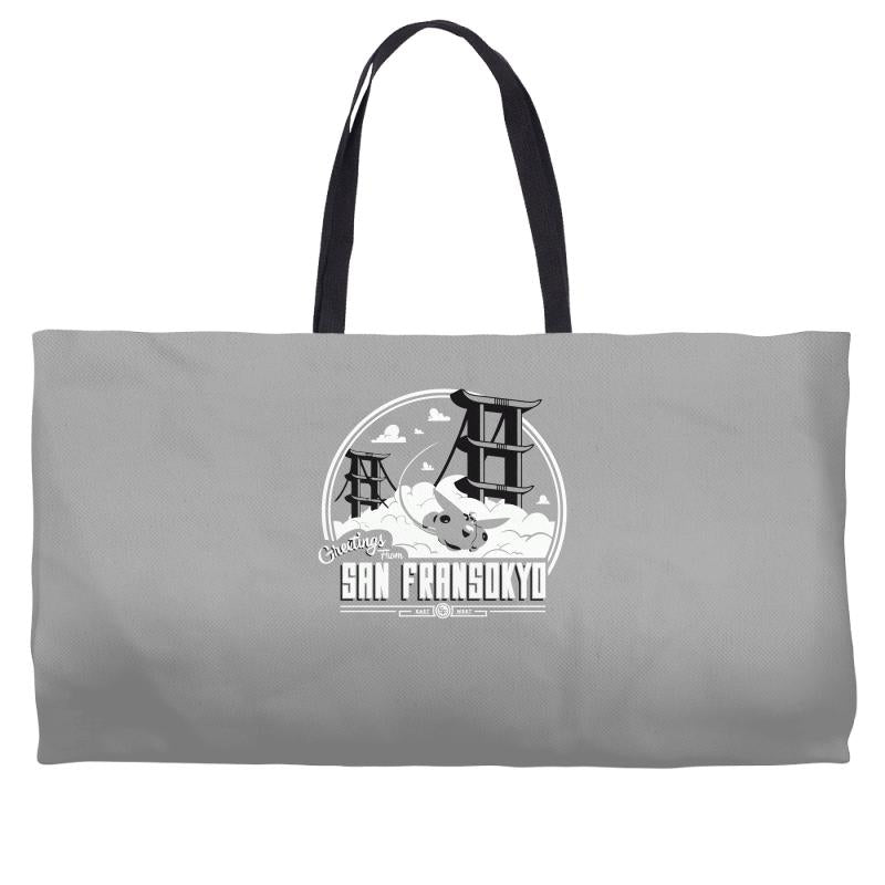 greetings from san fransokyo Weekender Totes