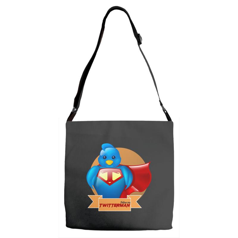 TWITTER MAN Adjustable Strap Totes