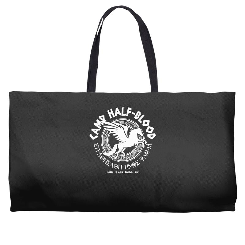 camp half blood long island Weekender Totes