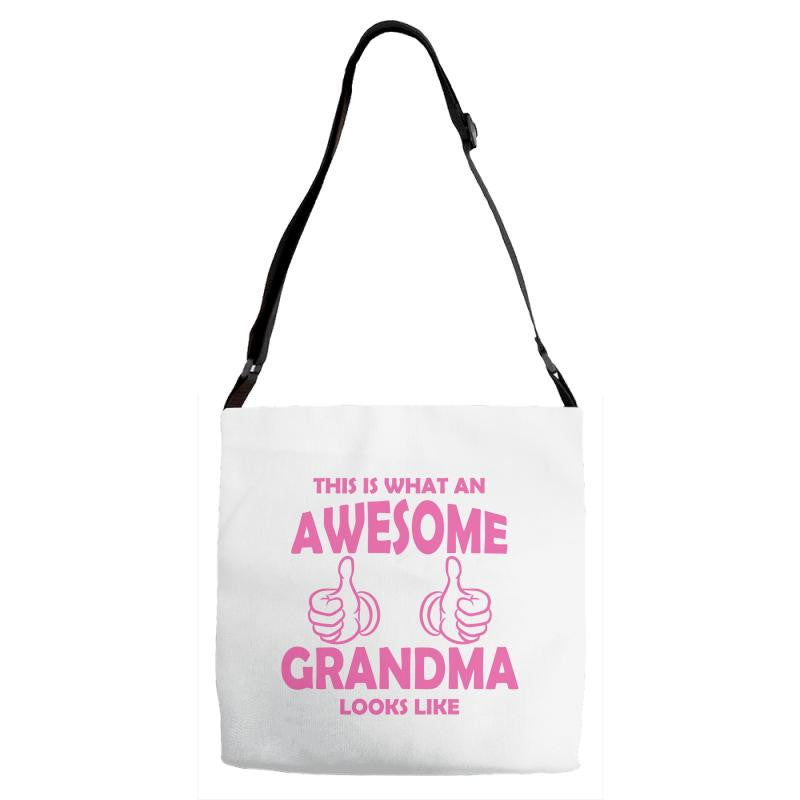 Awesome Grandma Looks Like Adjustable Strap Totes