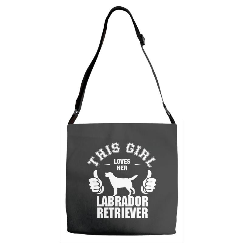 This Girl Loves Her Labrador Retriever Adjustable Strap Totes