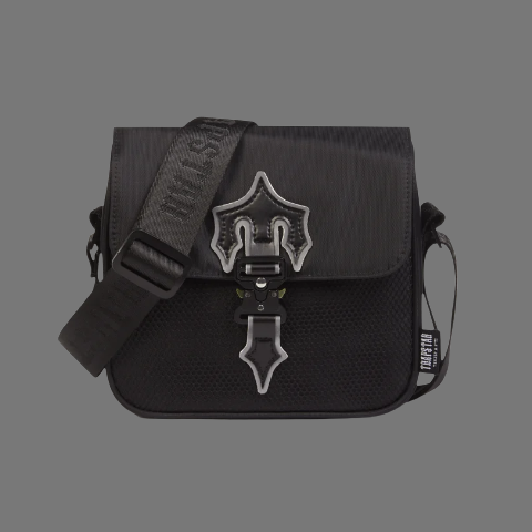 BOLSO MENSAJERO TRAPSTAR COBRA T (NEGRO/PLATA) – 100K Sourcing