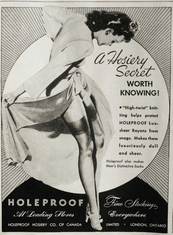 1920s ad for HOLEPROOF Hosiery