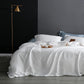Ice silk pure color simple duvet cover sheet