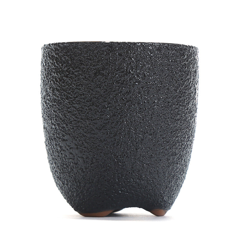 Black ceramic water cup
