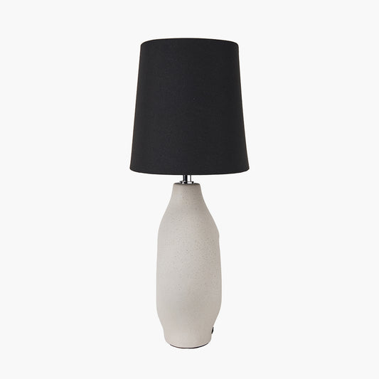 Greta Natural and Cream Textured Ceramic LED Tablelamp – forsyths-online