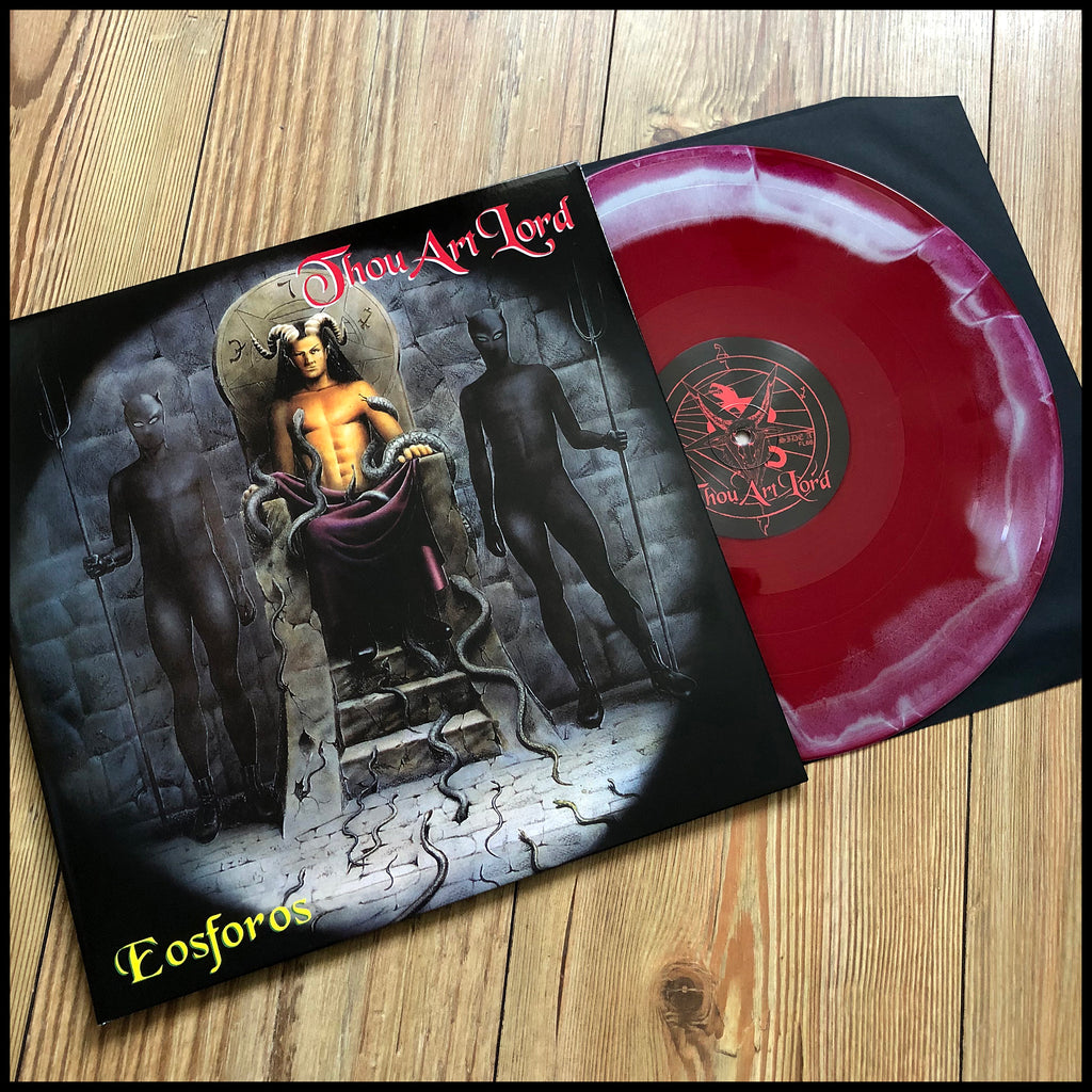 Thou Art Lord Eosforos Lp Red Swirl Vinyl 90s Black Metal Feat Rot Cultneverdies