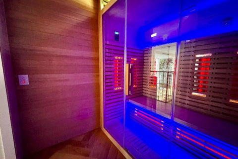 Full Spectrum Infrared Sauna with Coloured Lights