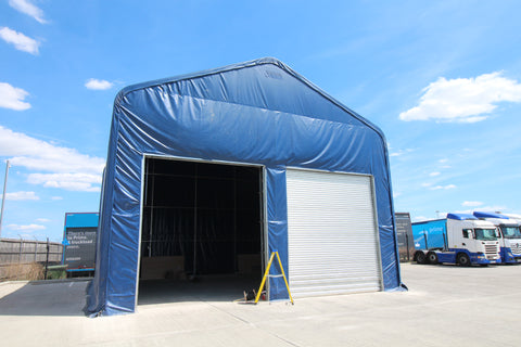 PVC Storage Building with Automatic roller shutters