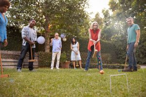 Backyard Games At Lobster Dinner