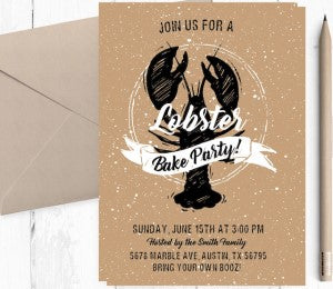 Lobster Bake Invites