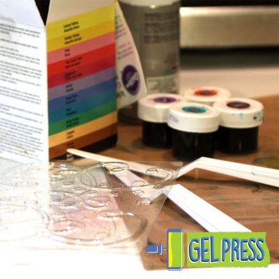 Gel Press Printing on Food with Sugar Sheets and Food Coloring