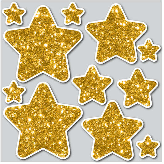 White Dazzle Star Iridescent Chunky Glitter - White Star Glitter – Pip  Supply