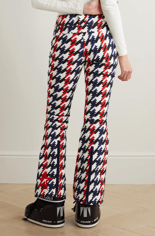Aurore Houndstooth Print Ski Trousers by Perfect Moment – Borrowed