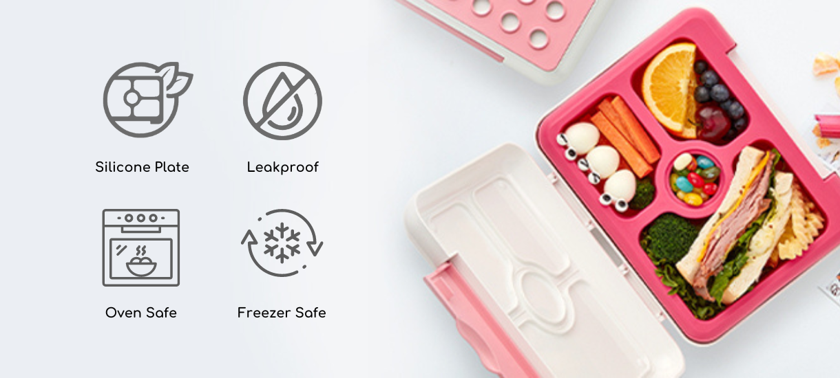 Flex&Lock Lunchbox: Made with Platinum Silicone