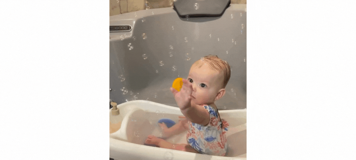 Bubble Play during bathtime