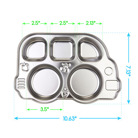 Stainless Divided Bus Plate Size