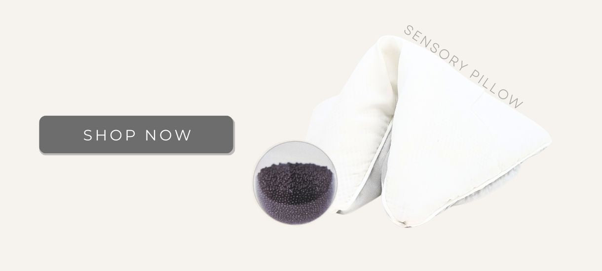 Milo and Gabby Sensory Pillow with Charcoal Micro Bio Foam Beads