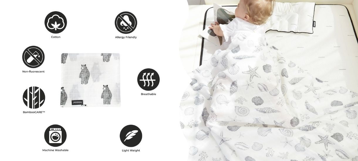 babyshower gift ideas - Dono & Dono Muslin Blanket