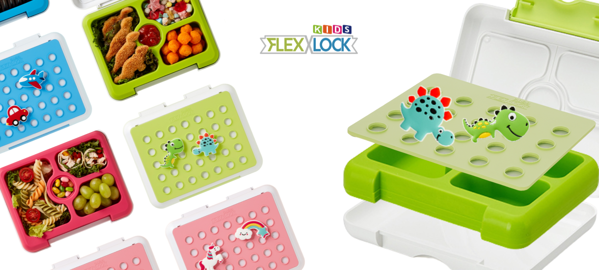 Flex&Lock Lunchbox: Made with Platinum Silicone