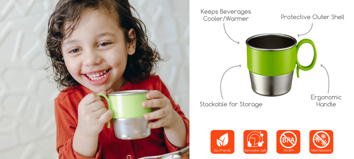 Innobaby Din Din SMART Stainless Cup - $9.99