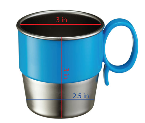 innobaby stainless cup blue color dimensions