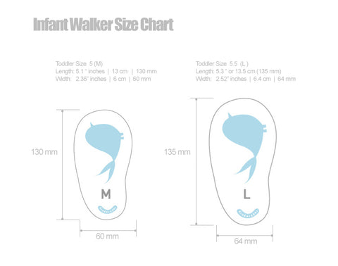 kinderspel unisex walkers size chart
