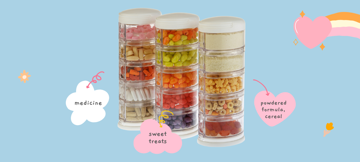 Use Space-Saving Stackable Containers