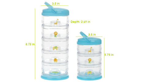 Innobaby Packin' SMART® Stackables Dimensions