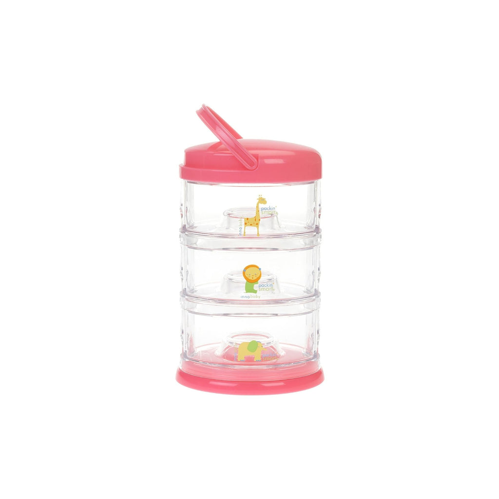 Innobaby Preppin' SMART EZ Lock Square Container 4 oz - 3 Pack