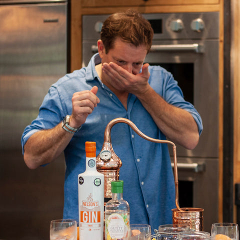 Matt Tebbutt smelling botanicals