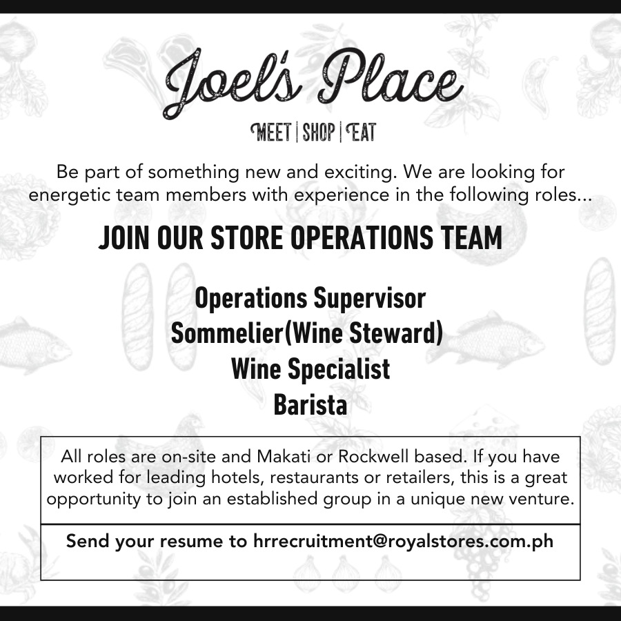 Join Joel's Place Store Operations